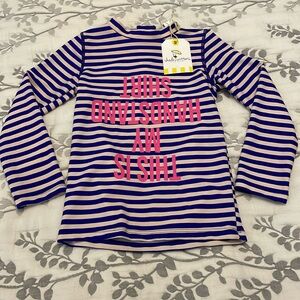 NWT Shade Critters Rashguard UPF 50+ Girls 4/5 Striped